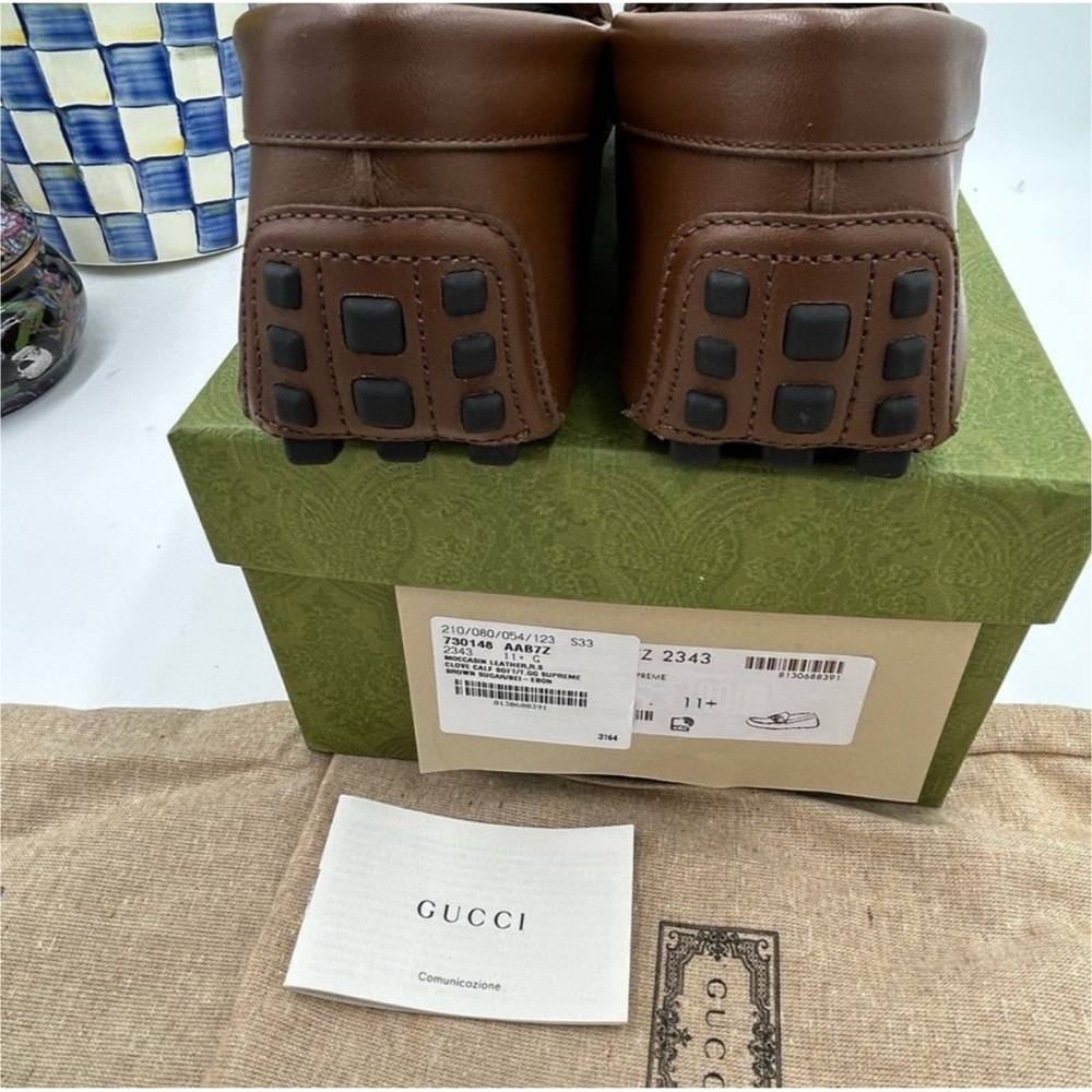 Gucci interlocking GG
Supreme driver loafers size… - image 4